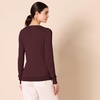 image:imageAmazon Essentials Womens Lightweight LongSleeve VNeck SweaterBurgundy