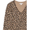 image:imageAmazon Essentials Womens Lightweight LongSleeve VNeck SweaterCamel Heather Animal Print