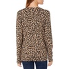 image:imageAmazon Essentials Womens Lightweight LongSleeve VNeck SweaterCamel Heather Animal Print