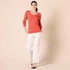 image:imageAmazon Essentials Womens Lightweight LongSleeve VNeck SweaterCoral Pink