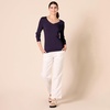 image:imageAmazon Essentials Womens Lightweight LongSleeve VNeck SweaterDark Purple