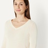 image:imageAmazon Essentials Womens Lightweight LongSleeve VNeck SweaterEcru