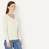 image:imageAmazon Essentials Womens Lightweight LongSleeve VNeck SweaterEcru
