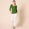 image:imageAmazon Essentials Womens Lightweight LongSleeve VNeck SweaterGreen