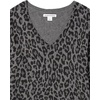 image:imageAmazon Essentials Womens Lightweight LongSleeve VNeck SweaterGrey Heather Animal Print