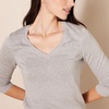 image:imageAmazon Essentials Womens Lightweight LongSleeve VNeck SweaterLight Grey Heather