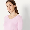 image:imageAmazon Essentials Womens Lightweight LongSleeve VNeck SweaterLight Pink Liliac
