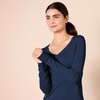image:imageAmazon Essentials Womens Lightweight LongSleeve VNeck SweaterNavy