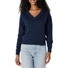 image:imageAmazon Essentials Womens Lightweight LongSleeve VNeck SweaterNavy