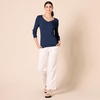 image:imageAmazon Essentials Womens Lightweight LongSleeve VNeck SweaterNavy