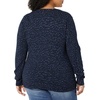 image:imageAmazon Essentials Womens Lightweight LongSleeve VNeck SweaterNavyBlack Textured Cheetah