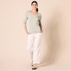 image:imageAmazon Essentials Womens Lightweight LongSleeve VNeck SweaterOatmeal Heather