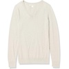 image:imageAmazon Essentials Womens Lightweight LongSleeve VNeck SweaterOatmeal Heather