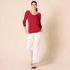 image:imageAmazon Essentials Womens Lightweight LongSleeve VNeck SweaterRed