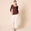 image:imageAmazon Essentials Womens Lightweight LongSleeve VNeck SweaterToffee Brown