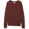 image:imageAmazon Essentials Womens Lightweight LongSleeve VNeck SweaterToffee Brown