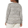image:imageAmazon Essentials Womens Lightweight LongSleeve VNeck SweaterWhiteTan Textured Cheetah