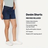 image:imageAmazon Essentials Womens Low Stretch MidRise RegularFit Jean ShortDark Midnight Wash