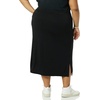 image:imageAmazon Essentials Womens PullOn Knit Midi Skirt with Elastic Waist Stretchy Available in Plus SizeBlack