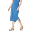 image:imageAmazon Essentials Womens PullOn Knit Midi Skirt with Elastic Waist Stretchy Available in Plus SizeBlue