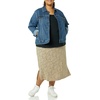 image:imageAmazon Essentials Womens PullOn Knit Midi Skirt with Elastic Waist Stretchy Available in Plus SizeCamel Animal Print