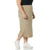 image:imageAmazon Essentials Womens PullOn Knit Midi Skirt with Elastic Waist Stretchy Available in Plus SizeCamel Animal Print