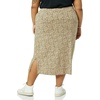 image:imageAmazon Essentials Womens PullOn Knit Midi Skirt with Elastic Waist Stretchy Available in Plus SizeCamel Animal Print