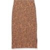 image:imageAmazon Essentials Womens PullOn Knit Midi Skirt with Elastic Waist Stretchy Available in Plus SizeDark Camel Leopard