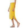 image:imageAmazon Essentials Womens PullOn Knit Midi Skirt with Elastic Waist Stretchy Available in Plus SizeDark Yellow