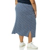 image:imageAmazon Essentials Womens PullOn Knit Midi Skirt with Elastic Waist Stretchy Available in Plus SizeNavy Dots Print
