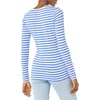 image:imageAmazon Essentials Womens RegularFit LongSleeve Crewneck TShirt Available in Plus SizeBlue White Stripe