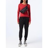 image:imageAmazon Essentials Womens RegularFit LongSleeve Crewneck TShirt Available in Plus SizeBurgundy Red Stripe