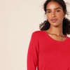 image:imageAmazon Essentials Womens RegularFit LongSleeve Crewneck TShirt Available in Plus SizeCherry Red