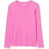 image:imageAmazon Essentials Womens RegularFit LongSleeve Crewneck TShirt Available in Plus SizePink