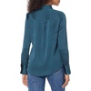 image:imageAmazon Essentials Womens RegularFit Satin Button Down Shirt Available in Plus SizeDark Navy Diamond