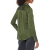 image:imageAmazon Essentials Womens RegularFit Satin Button Down Shirt Available in Plus SizeDark Olive