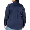 image:imageAmazon Essentials Womens RegularFit Satin Button Down Shirt Available in Plus SizeNavy