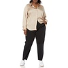image:imageAmazon Essentials Womens RegularFit Satin Button Down Shirt Available in Plus SizeTan