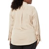 image:imageAmazon Essentials Womens RegularFit Satin Button Down Shirt Available in Plus SizeTan
