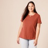 image:imageAmazon Essentials Womens RegularFit ShortSleeve Crewneck TShirt Multipacks2pack TerracottaLight Pink