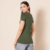 image:imageAmazon Essentials Womens RegularFit ShortSleeve Crewneck TShirt MultipacksBlackOlive