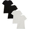 image:imageAmazon Essentials Womens RegularFit ShortSleeve Crewneck TShirt MultipacksBlackWhite