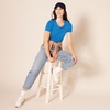 image:imageAmazon Essentials Womens RegularFit ShortSleeve Crewneck TShirt MultipacksBlueCoral Orange