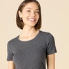 image:imageAmazon Essentials Womens RegularFit ShortSleeve Crewneck TShirt MultipacksCharcoal Heather
