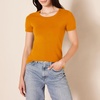 image:imageAmazon Essentials Womens RegularFit ShortSleeve Crewneck TShirt MultipacksCoral OrangeGolden Yellow