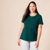 image:imageAmazon Essentials Womens RegularFit ShortSleeve Crewneck TShirt MultipacksDark GreenPowder Blue