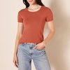 image:imageAmazon Essentials Womens RegularFit ShortSleeve Crewneck TShirt MultipacksLight PinkTerracotta