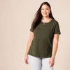 image:imageAmazon Essentials Womens RegularFit ShortSleeve Crewneck TShirt MultipacksOatmeal HeatherOlive