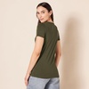 image:imageAmazon Essentials Womens RegularFit ShortSleeve Crewneck TShirt MultipacksOatmeal HeatherOlive