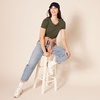 image:imageAmazon Essentials Womens RegularFit ShortSleeve Crewneck TShirt MultipacksOatmeal HeatherOlive
